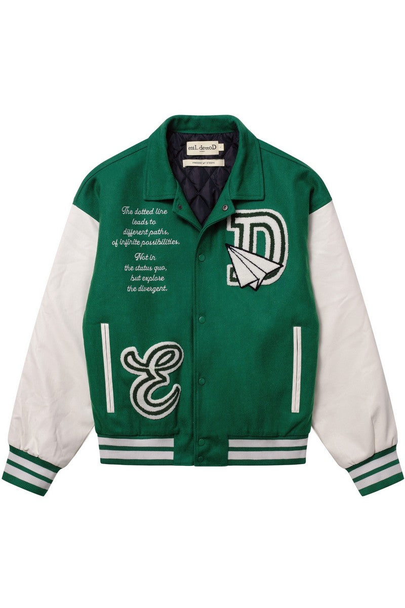 STEEPC Embroidered Logo Varsity Jacket
