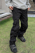 CZ Zipper Flared Pants
