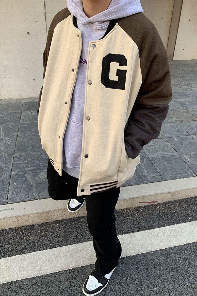 CZ Stitched Basic Varsity Jacket