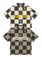 F2CE Checkered Embroidered Logo Polo Shirt