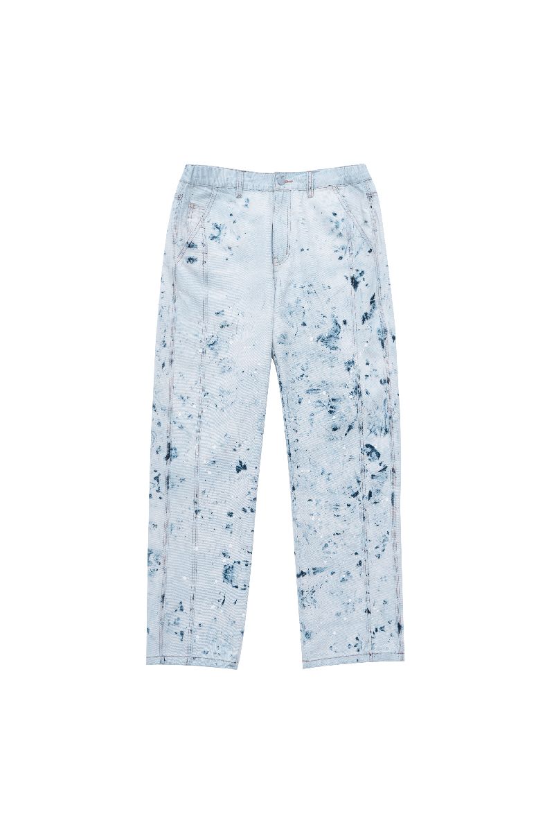STEEPC Bleached Straight Jeans