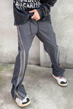 CZ Functional Zipper Flared Trousers