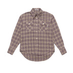 Empty Reference Plaid Woolen Shirt Jacket