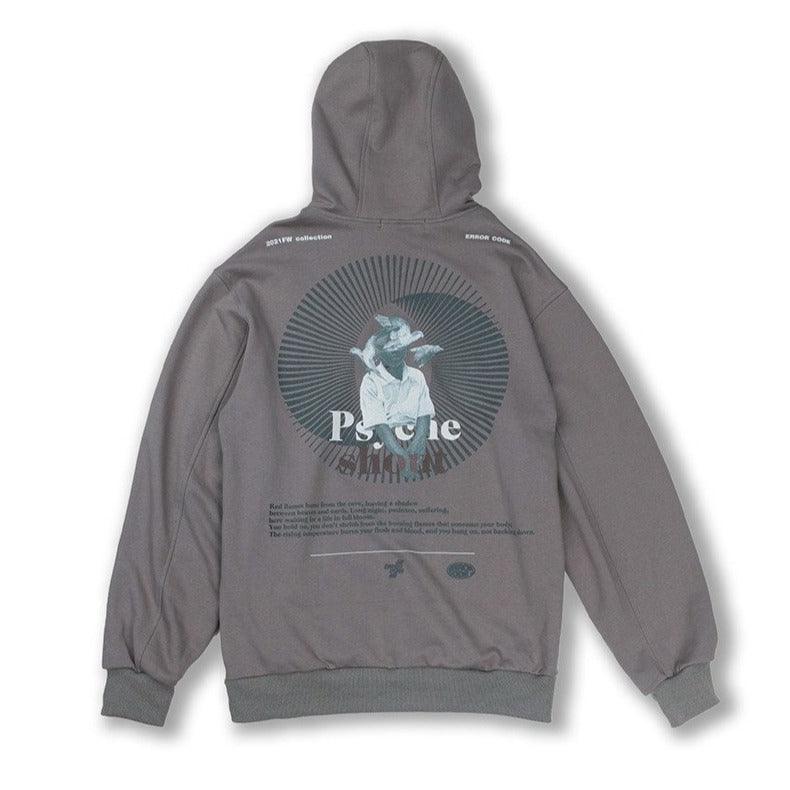 Error Code Psyche Print Hoodie