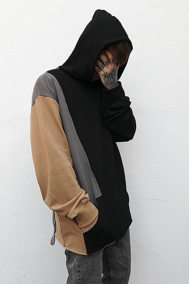 CZ Irregular Stitched Hoodie