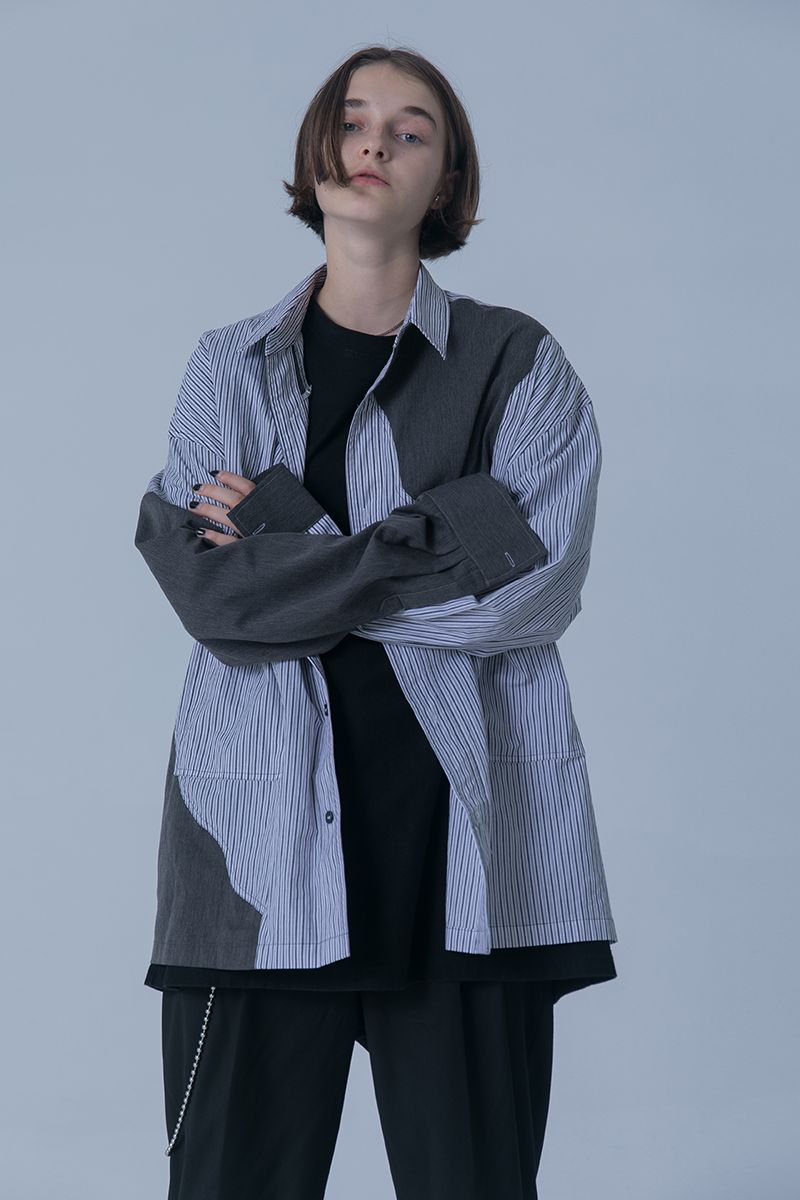 THINGY Contrast Striped L/S Shirt