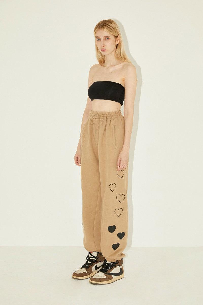 Empty Reference Heavy Knit Love Sweatpants