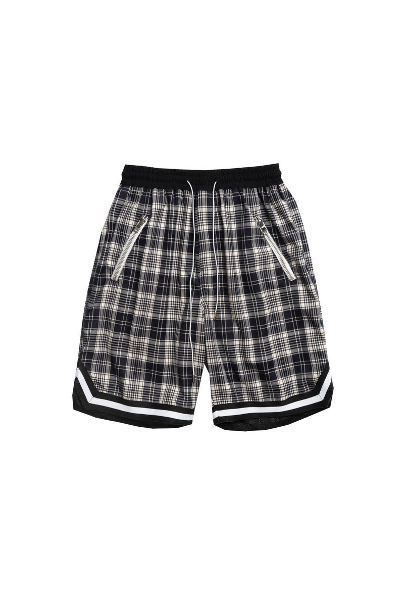 STEEPC Checkered Drawstrings Shorts