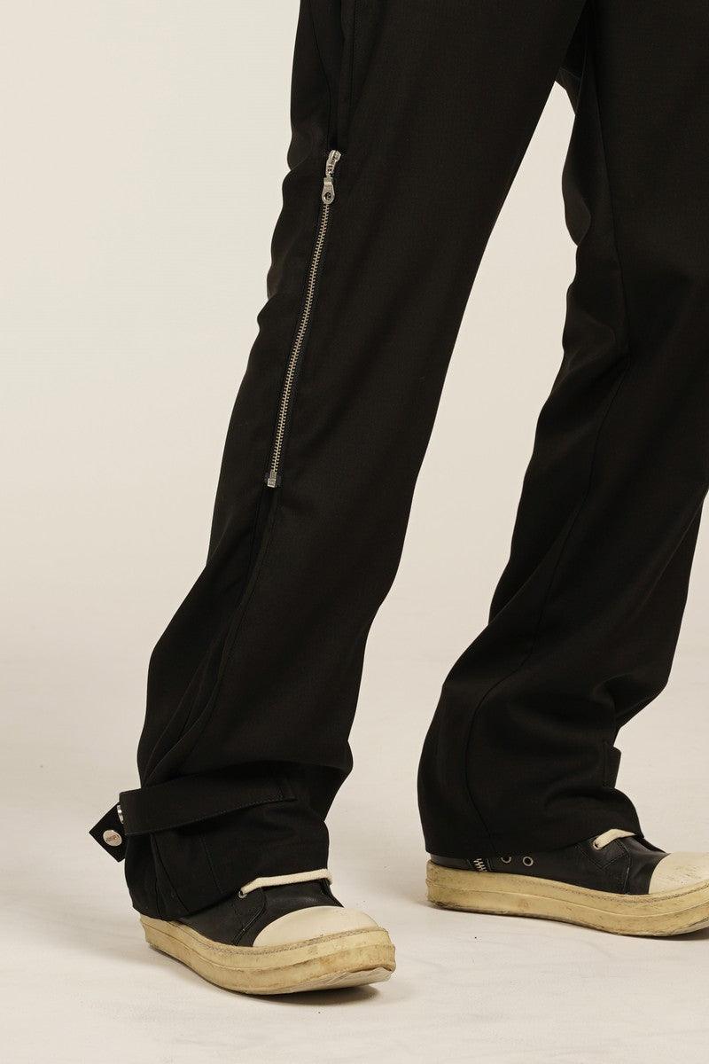 Empty Reference Zipper Adjustable Casual Pants