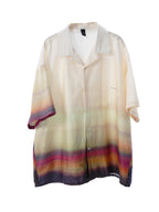 Center of Rotation Gradient Print Cuban Shirt