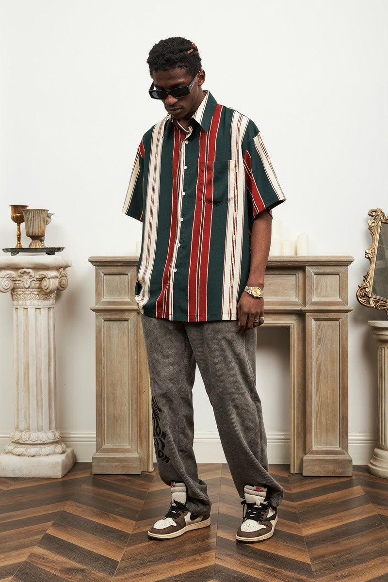 Empty Reference Striped Retro Shirt