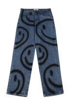 CZ Smiley Spray Printed Jeans