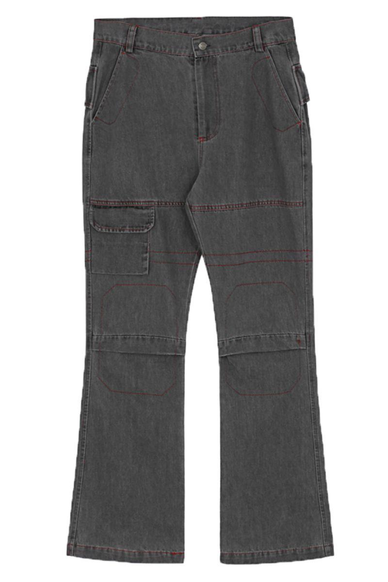 CZ Dark Washed Flared Jeans