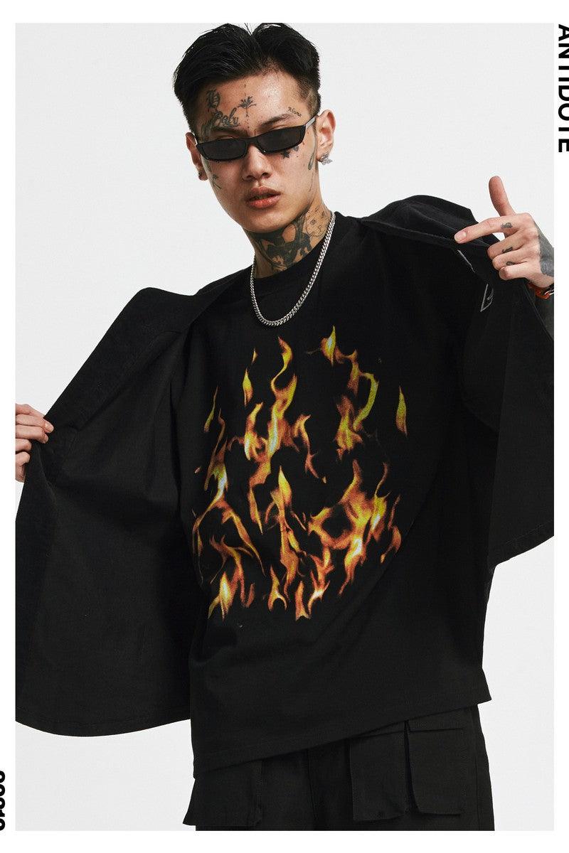 Antidote Flame Print Tee