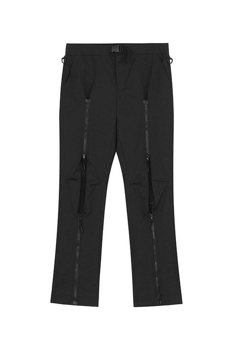 CZ Zipper Flared Pants