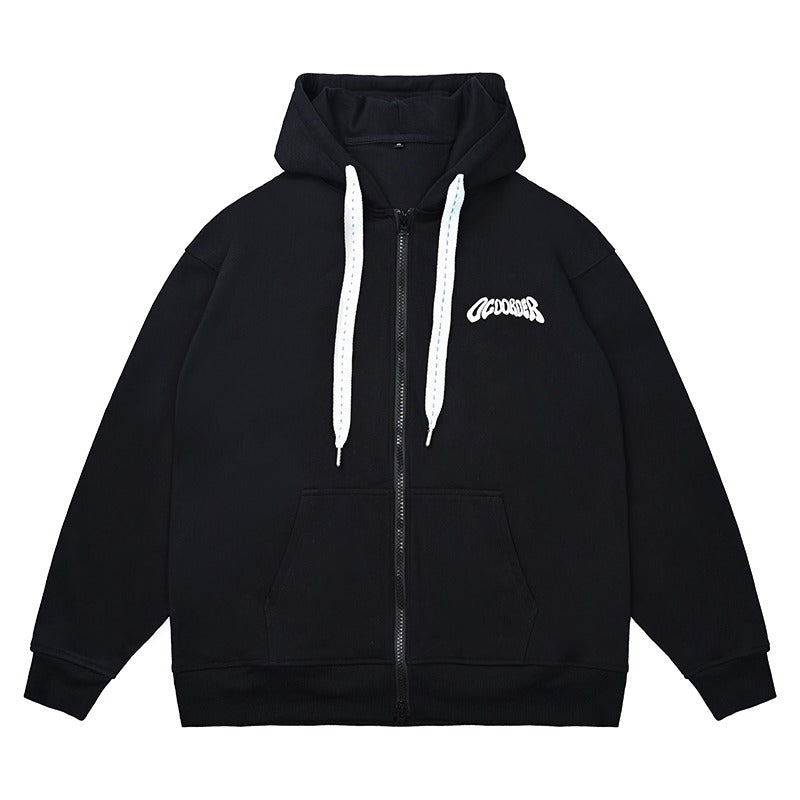 OO Friends Only Logo Foam Zip Up Hoodie