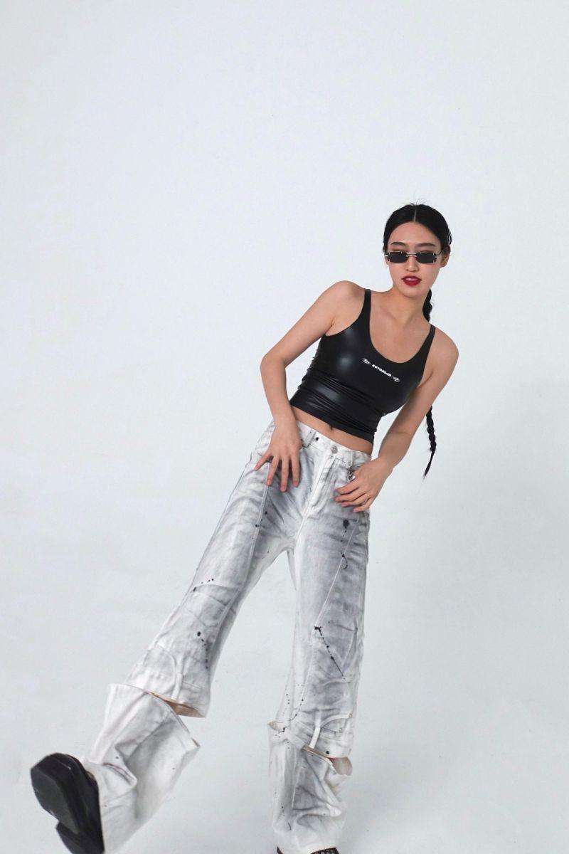 CZ Splash Ink Zipper Trousers
