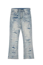 CZ Distressed Flared Jeans