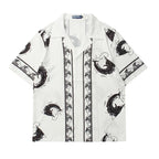CZ Sea Print Cuban Shirt