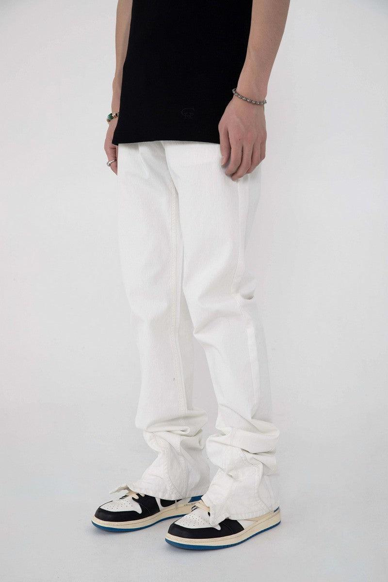 CZ Draped Flared Jeans