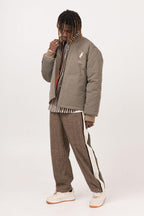 Empty Reference Embroidery Rabbit Logo Down Jacket