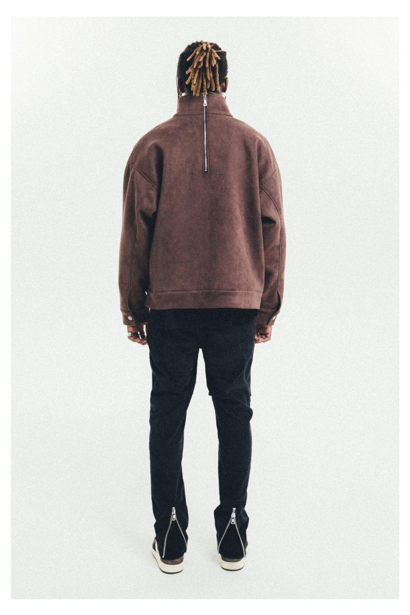 Antidote Suede Basic Zipper Jacket