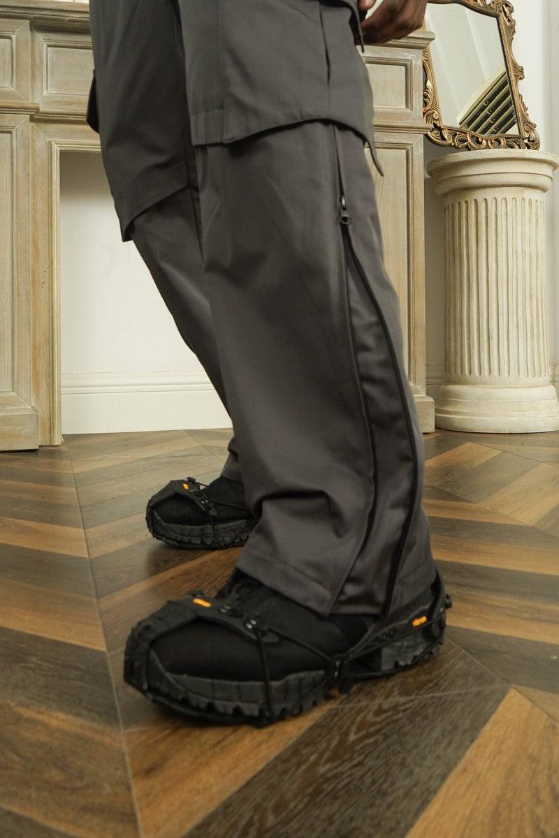 Empty Reference Casual Straight Pockets Trousers