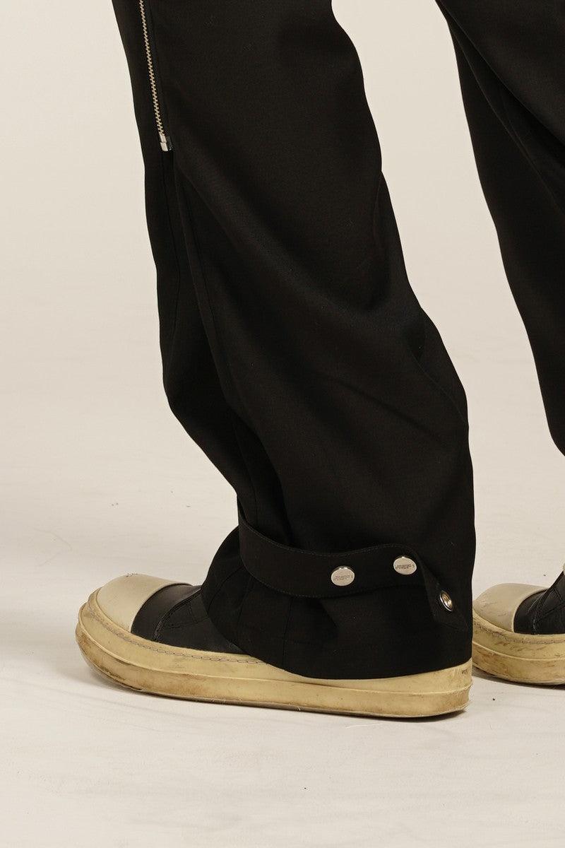 Empty Reference Zipper Adjustable Casual Pants