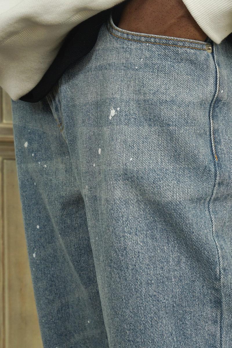 Empty Reference Splash Ink Light Blue Jeans