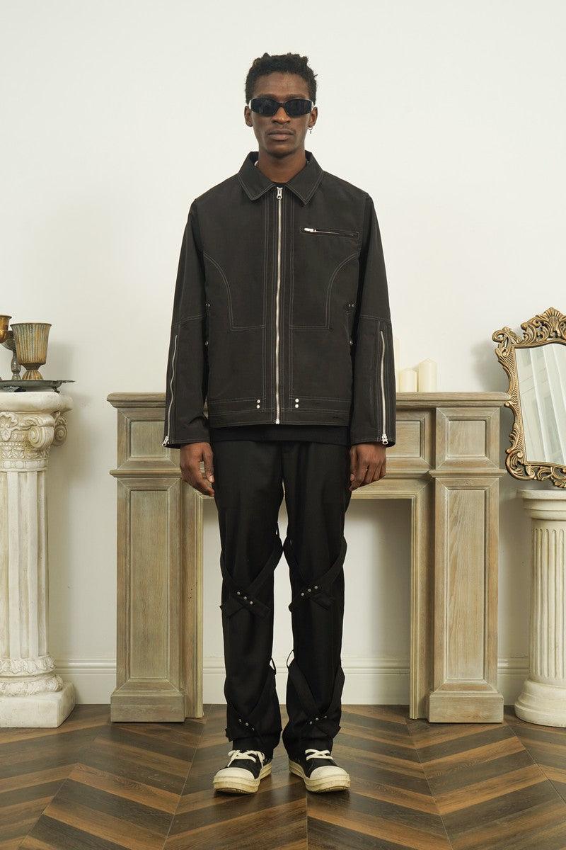 Empty Reference Structure Zipper Jacket