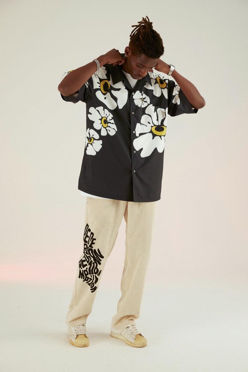 Empty Reference Flowers Print Cuban Shirt