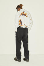 Empty Reference Burning Print L/S Shirt