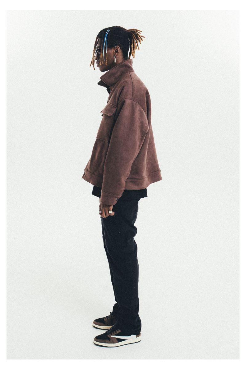 Antidote Suede Basic Zipper Jacket