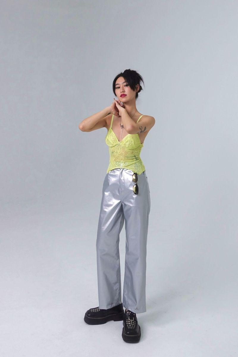 CZ Lemon Lace Vest