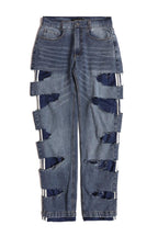 CZ Distressed Two-Piece Jeans