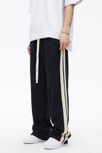 Stitching Track Loose Sweatpants - EU Only