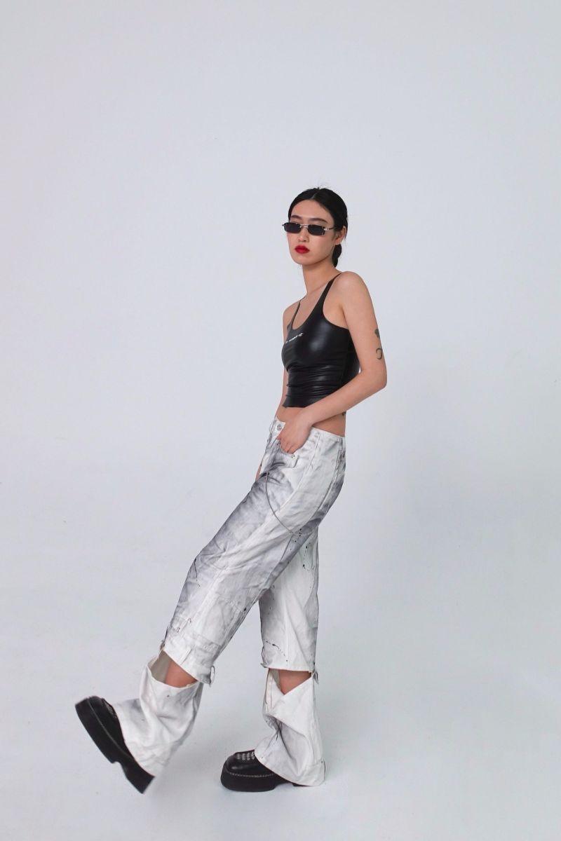 CZ Splash Ink Zipper Trousers