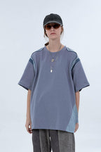 Center of Rotation Futuristic Shape Stitched Tee