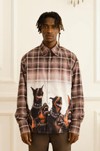 Empty Reference Doberman Plaid L/S Shirt