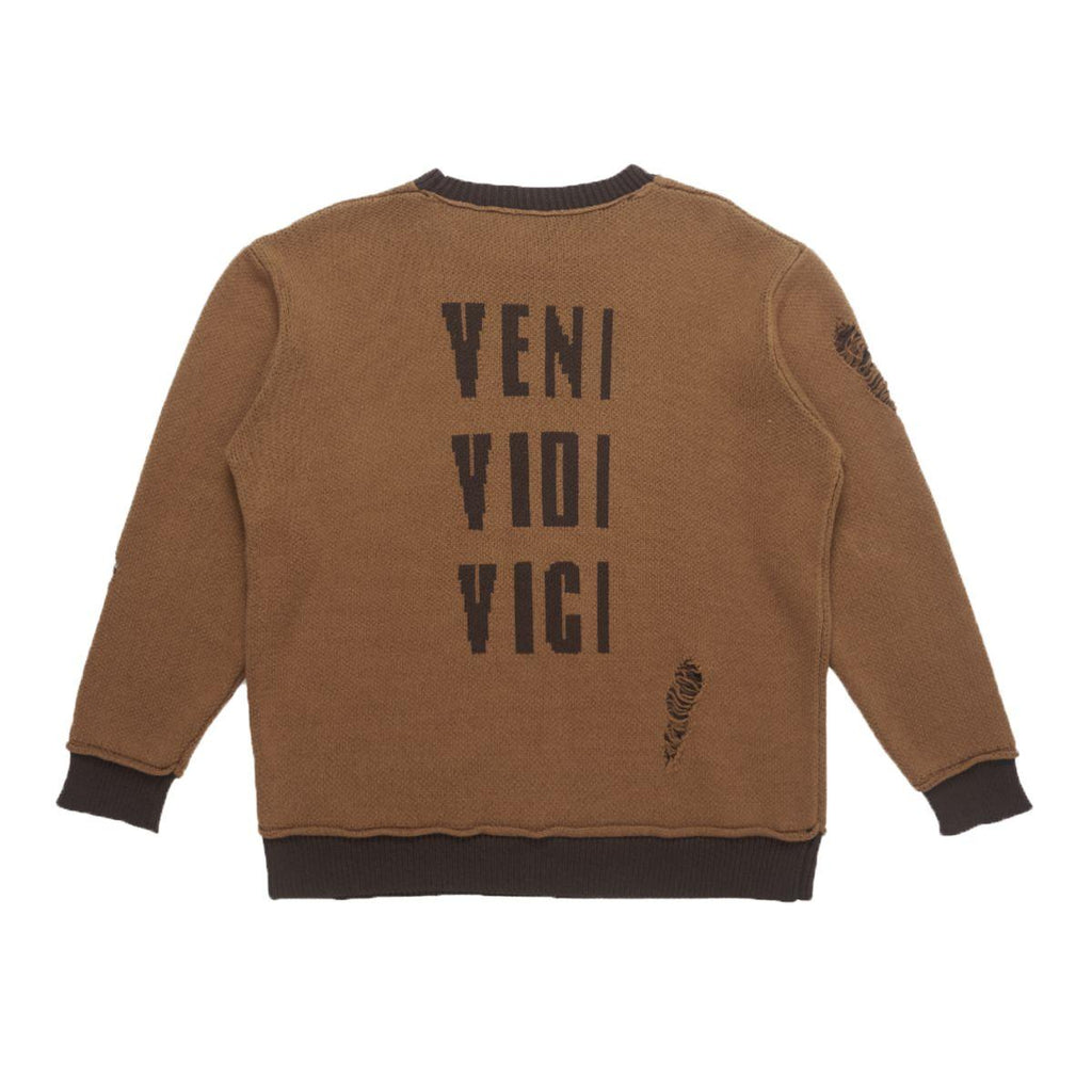 Empty Reference Victory Distressed Sweater