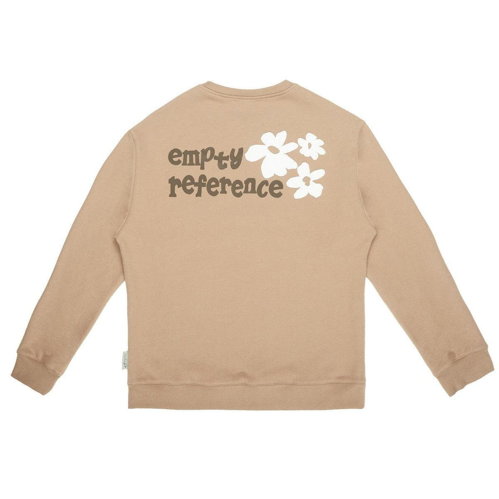 Empty Reference Camel Flower Print Sweater