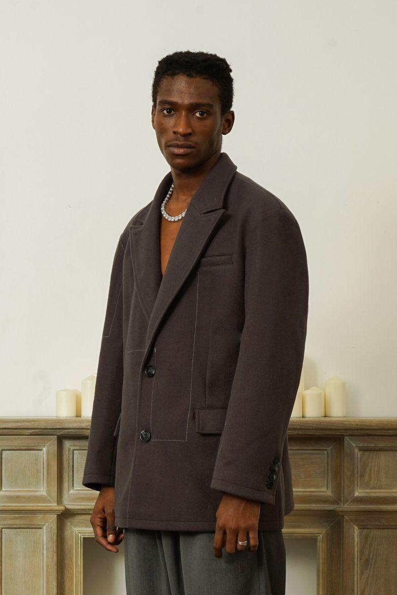 Empty Reference Woolen Stitched Blazer