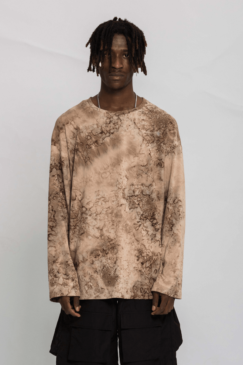 CZ Brown Bleached L/S Tee