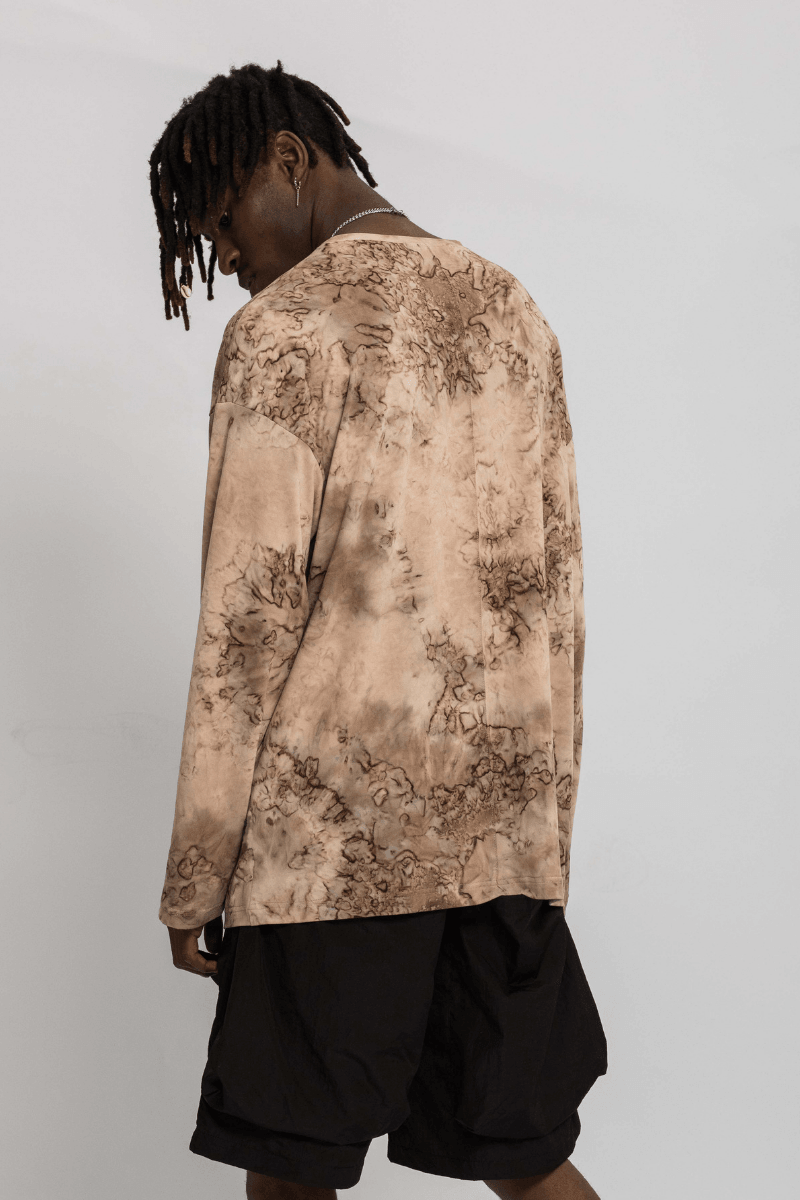 CZ Brown Bleached L/S Tee
