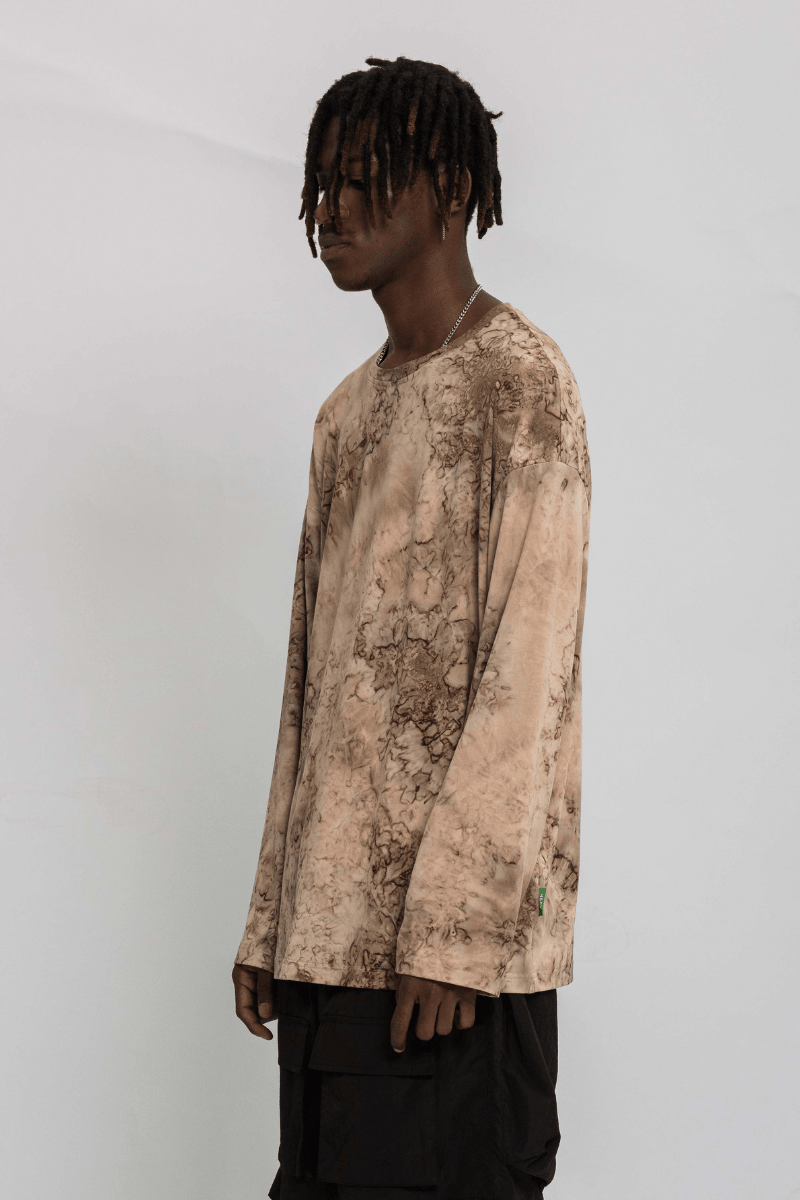 CZ Brown Bleached L/S Tee