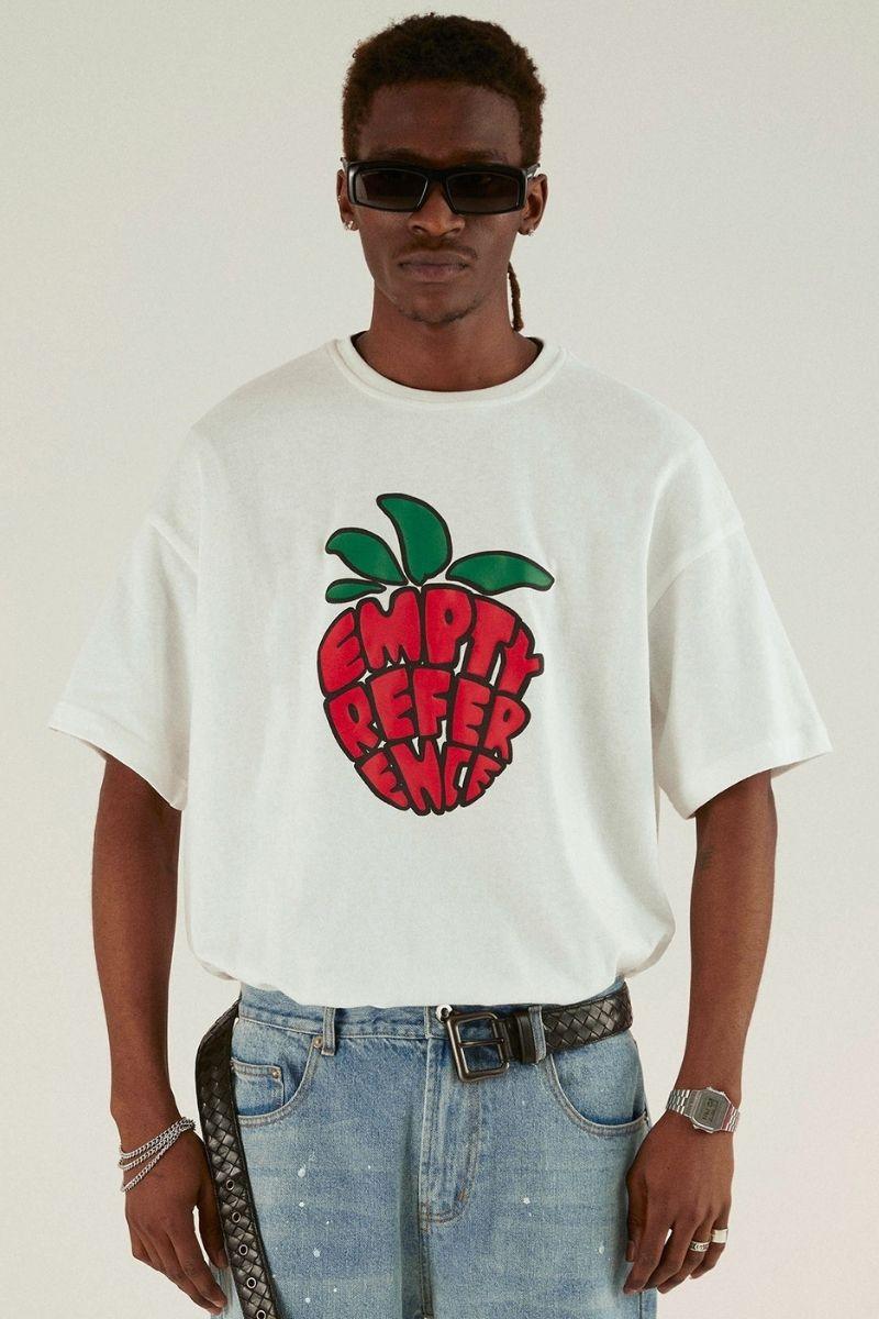 Empty Reference Strawberry Foam Logo Tee