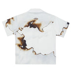 Empty Reference Burning Print Cuban Shirt