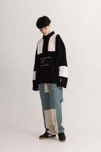 Empty Reference Plaid Stitching Jeans
