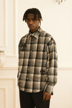 Empty Reference Plaid Woolen L/S Shirt