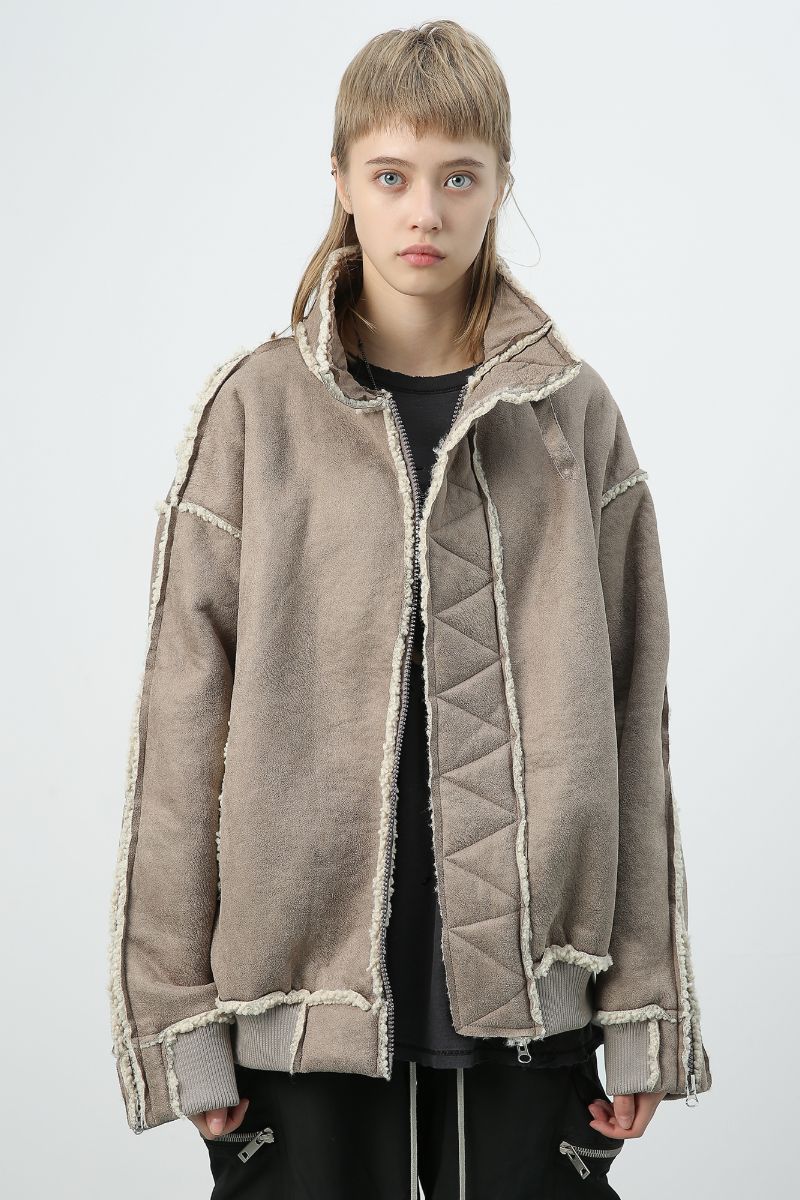 Unknown World FW19 Suede Moto Jacket